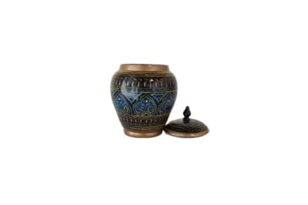 Hand-Made Wooden Lacquer Work Candy Jar Image 3