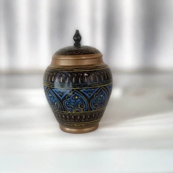 Hand-Made Wooden Lacquer Work Candy Jar